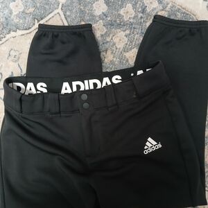 Womens Small Adidas Black Softball Pants